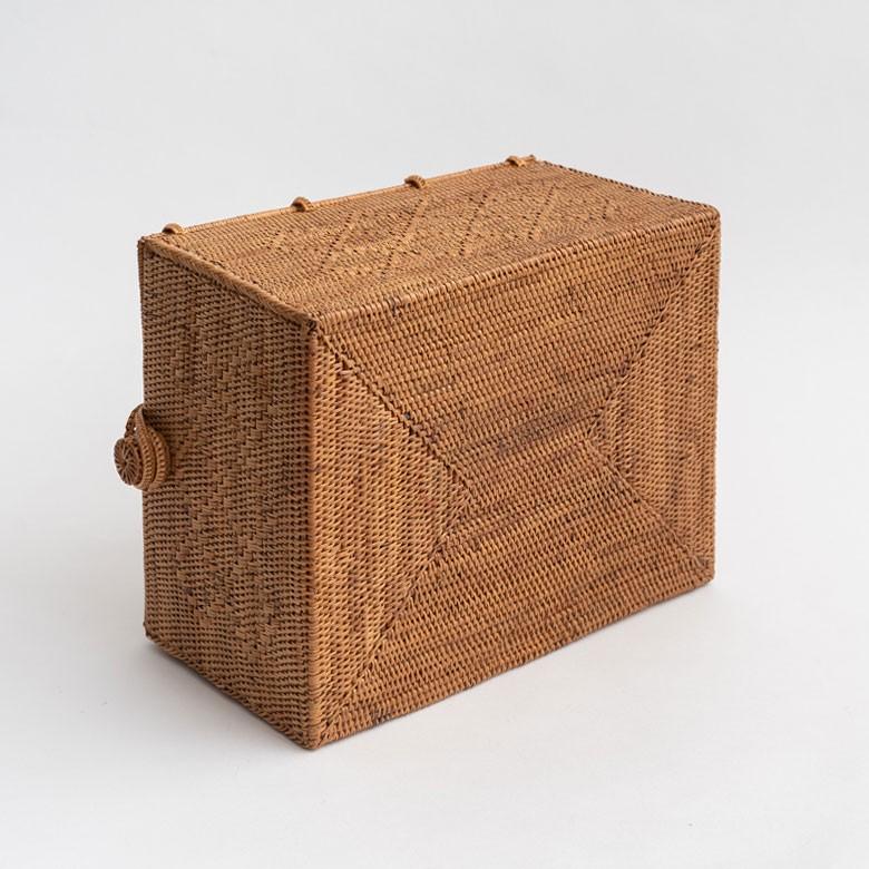 カゴバッグ ランチバッグ バスケット 収納ケース 持ち手つき アタ製 アジアン バリ雑貨 ナチュラル おしゃれ 2993 | ブランド登録なし | 05