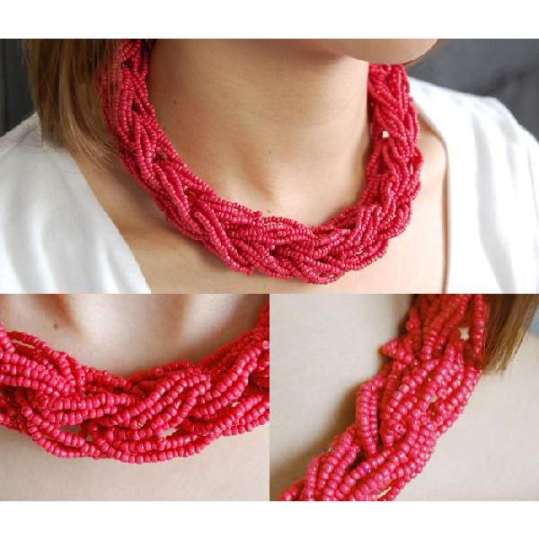 赤いビーズチョーカー 30234 | ブランド登録なし | 01