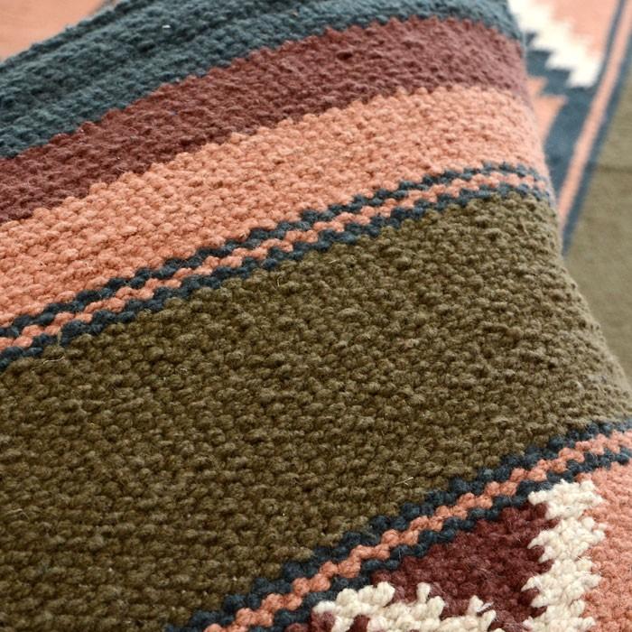 クッションカバー コットンキリム 約45×45cm アジアン おしゃれ インド綿 コットン 綿100 民族 オルテガ モダン 31040 | ブランド登録なし | 01