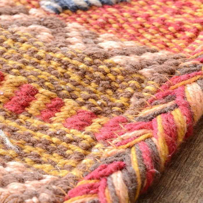 玄関マット 室内 おしゃれ 60×90cm ラグ マット キリム インド綿 民族 エスニック ネイティブ オルテガ Eタイプ 31110 | ブランド登録なし | 03