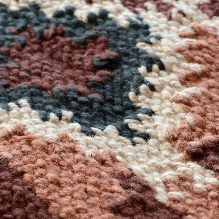 玄関マット 室内 おしゃれ 60×90cm ラグ マット キリム インド綿 民族 エスニック ネイティブ オルテガ Hタイプ 31140 | ブランド登録なし | 02