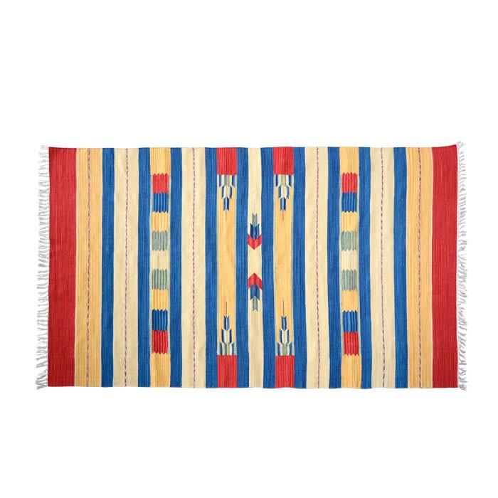 ラグマット キリムラグ コットンキリム ラグ カーペット おしゃれ 長方形 140×200cm Cタイプ インド綿 エスニック ネイティブ 民族 31202 | ELEMENTS（インテリア） | 01