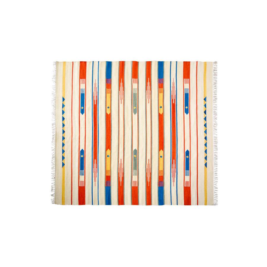 ラグマット ラグ カーペット キリムラグ コットンキリム おしゃれ 200×200cm Aタイプ インド綿 オルテガ ネイティブ 民族 31300 | ELEMENTS（インテリア） | 19