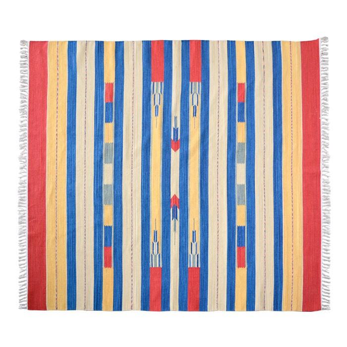 ラグマット ラグ カーペット キリムラグ コットンキリム おしゃれ 200×200cm Cタイプ インド綿 オルテガ ネイティブ 民族 31302 | ELEMENTS（インテリア） | 01