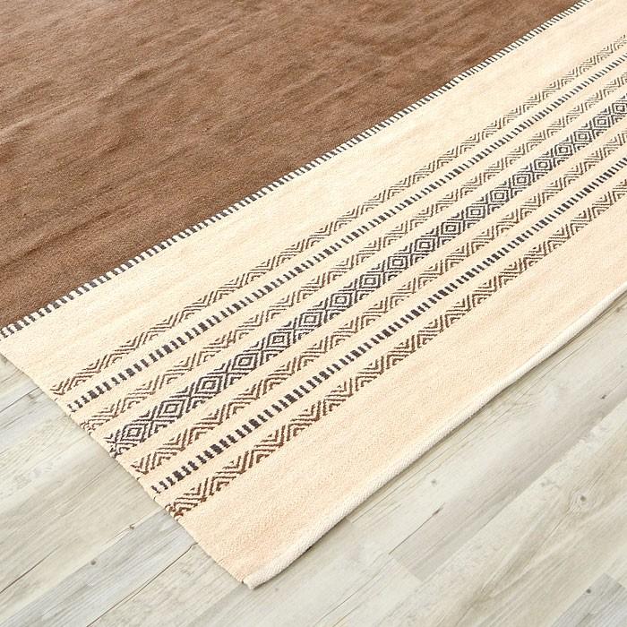 ラグマット ラグ カーペット キリムラグ コットンキリム おしゃれ 200×200cm Fタイプ インド綿 オルテガ ネイティブ 民族 31320 | ELEMENTS（インテリア） | 02