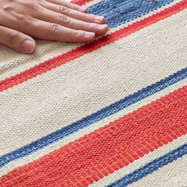 キリムラグ ラグマット コットンキリム ラグ カーペット おしゃれ 長方形 200×250cm Aタイプ インド綿 オルテガ エスニック 民族 31400 | ELEMENTS（インテリア） | 04