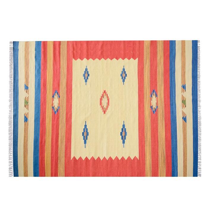 キリムラグ ラグマット コットンキリム ラグ カーペット おしゃれ 長方形 200×250cm Bタイプ インド綿 オルテガ エスニック 民族 31401 | ELEMENTS（インテリア） | 01
