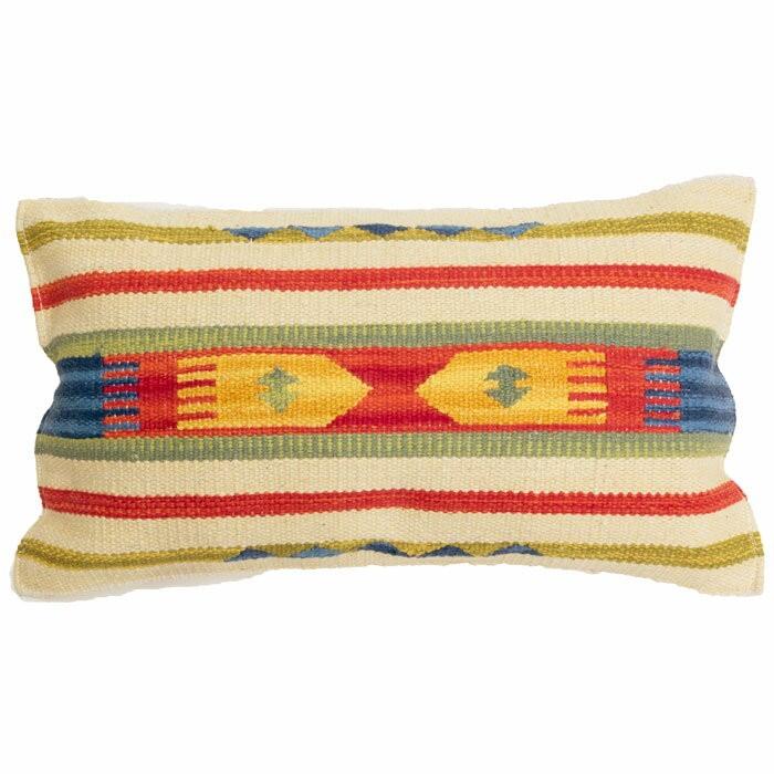 クッションカバー コットンキリム インド綿 約30×50cm おしゃれ 長方形 コットン 綿100 ネイティブ 民族 オルテガ モダン アジアン A 31500 | ブランド登録なし | 05