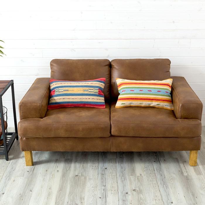 クッションカバー コットンキリム インド綿 約30×50cm おしゃれ 長方形 コットン 綿100 ネイティブ 民族 オルテガ モダン アジアン D 31503 | ブランド登録なし | 03