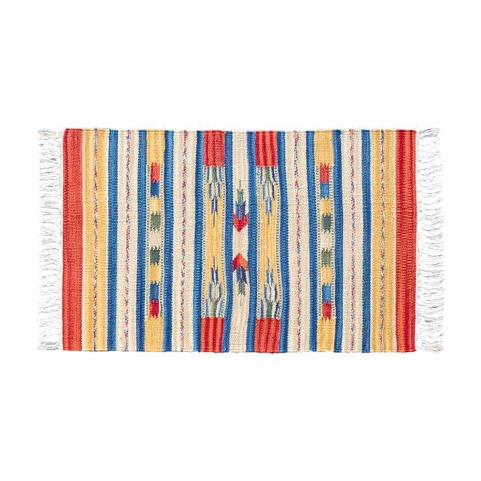 玄関マット 室内 おしゃれ 50×80cm ラグ マット キリム インド綿 オルテガ エスニック ネイティブ 民族 Cタイプ 31602 | ブランド登録なし | 02