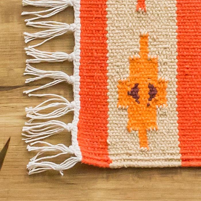 玄関マット 室内 おしゃれ 50×80cm ラグ マット キリム インド綿 オルテガ エスニック ネイティブ 民族 Gタイプ 31630 | ブランド登録なし | 03