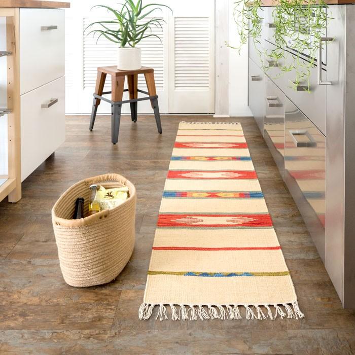 キッチンマット おしゃれ 玄関マット 45×180cm ラグ マット キリム インド綿 ネイティブ 民族 オルテガ エスニック Aタイプ キッチン用品 31800 | ブランド登録なし | 05