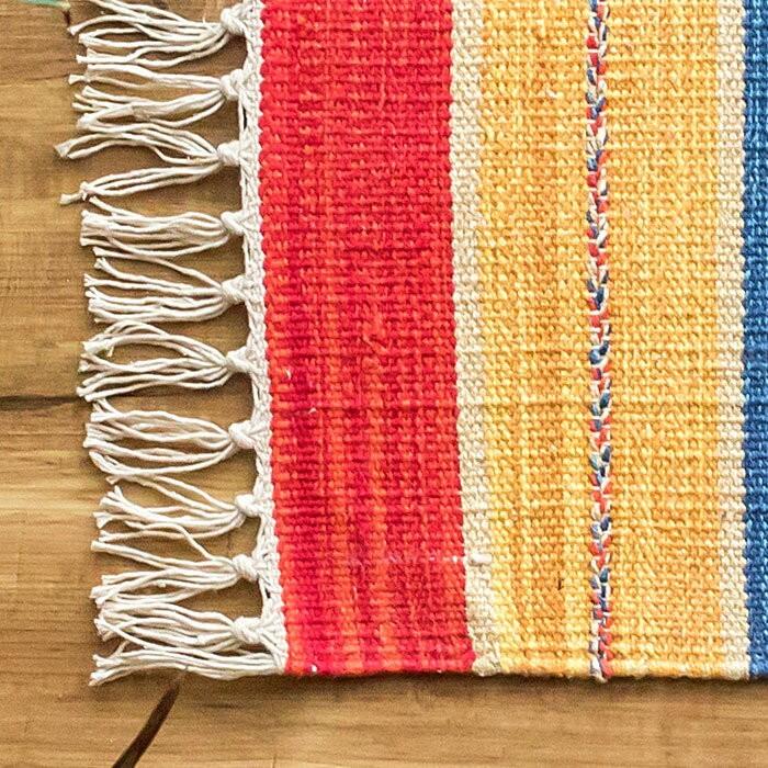 キッチンマット おしゃれ 玄関マット 45×180cm ラグ マット キリム インド綿 ネイティブ 民族 オルテガ エスニック Cタイプ キッチン用品 31802 | ブランド登録なし | 03