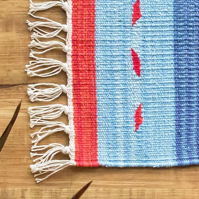 キッチンマット おしゃれ 玄関マット 45×180cm ラグ マット キリム インド綿 ネイティブ 民族 オルテガ エスニック Dタイプ キッチン用品 31803 | ブランド登録なし | 03