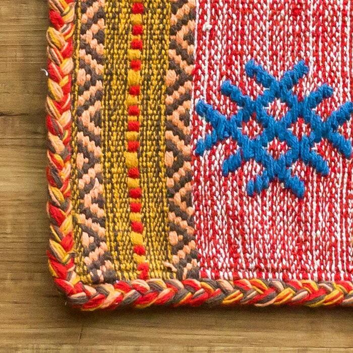 キッチンマット おしゃれ 玄関マット 45×180cm ラグ マット キリム インド綿 ネイティブ 民族 オルテガ エスニック Eタイプ キッチン用品 31810 | ブランド登録なし | 03