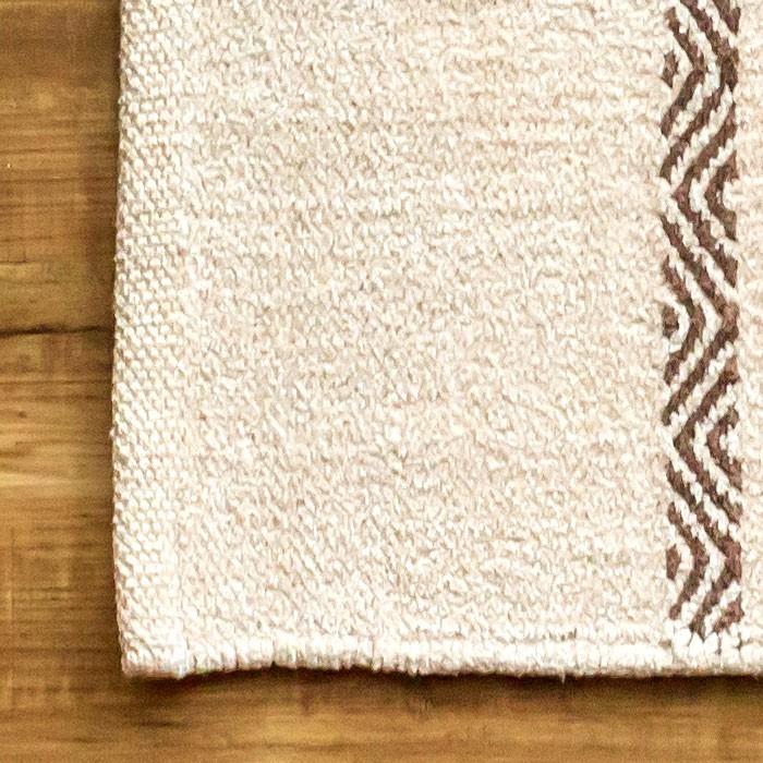 コットンキリムラグ ラグマット ラグ カーペット おしゃれ 長方形 100×140cm Fタイプ インド綿 オルテガ エスニック ネイティブ 31920 | ELEMENTS（インテリア） | 03