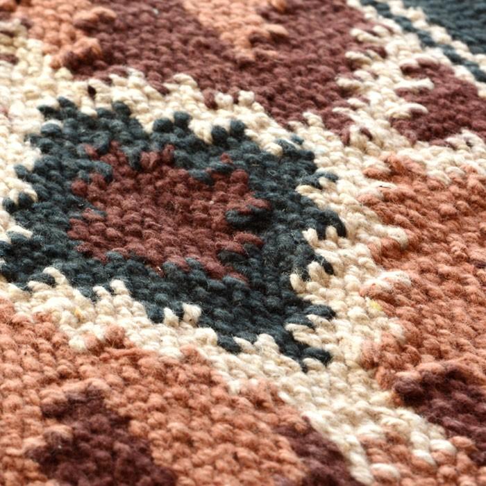 コットンキリムラグ ラグマット ラグ カーペット おしゃれ 長方形 100×140cm Hタイプ インド綿 オルテガ エスニック ネイティブ 31940 | ELEMENTS（インテリア） | 04