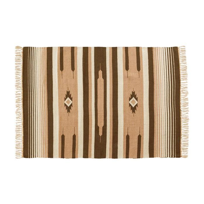 コットンキリムラグ ラグマット ラグ カーペット おしゃれ 長方形 100×140cm Iタイプ インド綿 オルテガ エスニック ネイティブ 31950 | ELEMENTS（インテリア） | 02