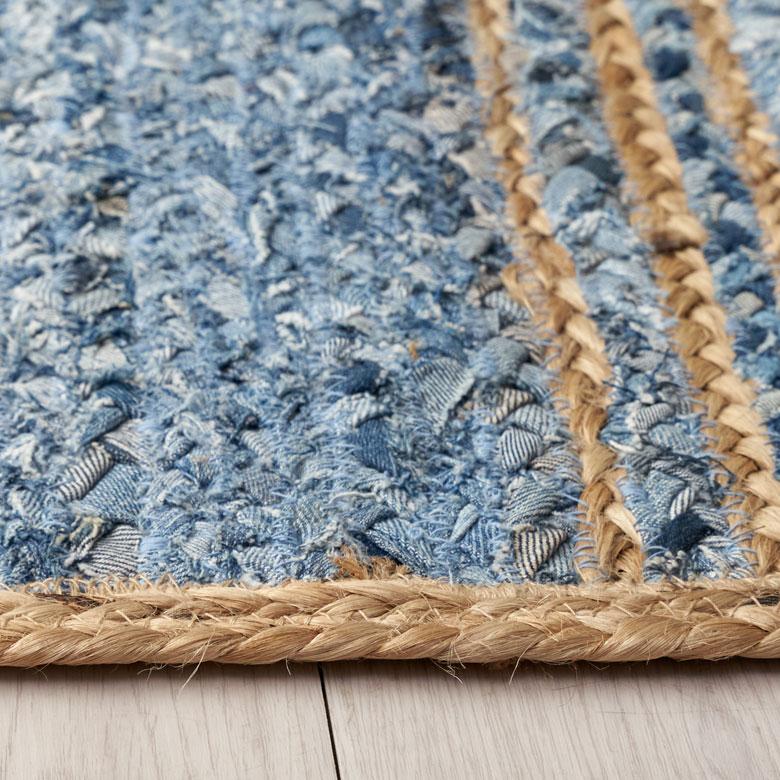 玄関 マット ラグ デニム 幅80cm 50×80 綿  麻 オール シーズン 春 夏 秋 冬 ヴィンテージ  厚手 ジーンズ アップサイクル おしゃれ 北欧 西海岸 32102 | ELEMENTS（インテリア） | 05