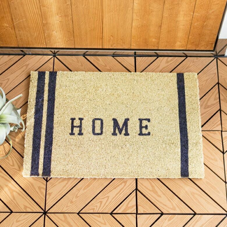 玄関マット ドアマット 室外 コイヤーマット HOME エントランス テラス デッキ 勝手口 泥落とし 雪 ココナッツ ココヤシ おしゃれ 32119 | ブランド登録なし | 02