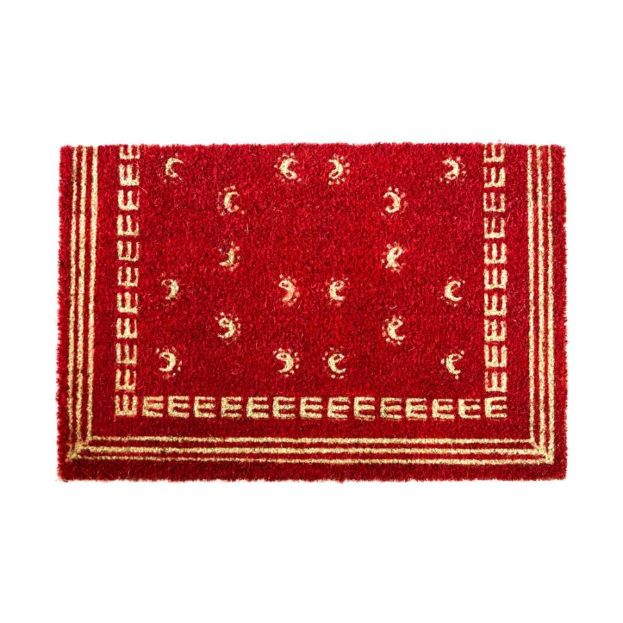 玄関マット ドアマット 室外 コイヤーマット バンダナ柄 エントランス テラス デッキ 勝手口 泥落とし 雪 ココナッツ ココヤシ おしゃれ 3211 | ブランド登録なし | 14