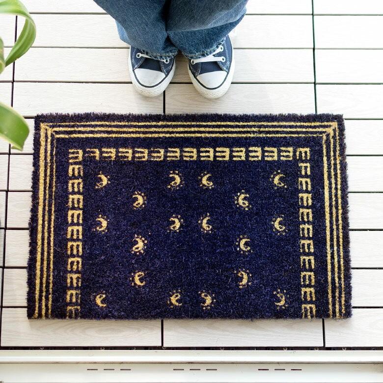 玄関マット ドアマット 室外 コイヤーマット バンダナ柄 エントランス テラス デッキ 勝手口 泥落とし 雪 ココナッツ ココヤシ おしゃれ 3211 | ブランド登録なし | 02