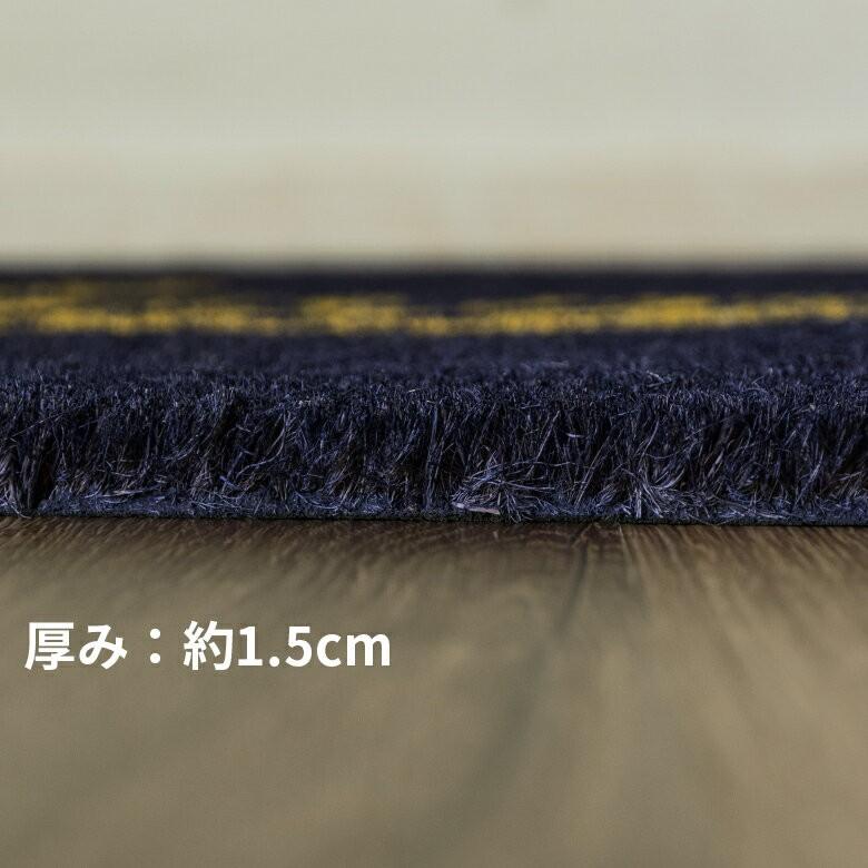 玄関マット ドアマット 室外 コイヤーマット Welcome ネイビー エントランス テラス デッキ 勝手口 泥落とし 雪 ココナッツ ココヤシ おしゃれ 32123 | ブランド登録なし | 03