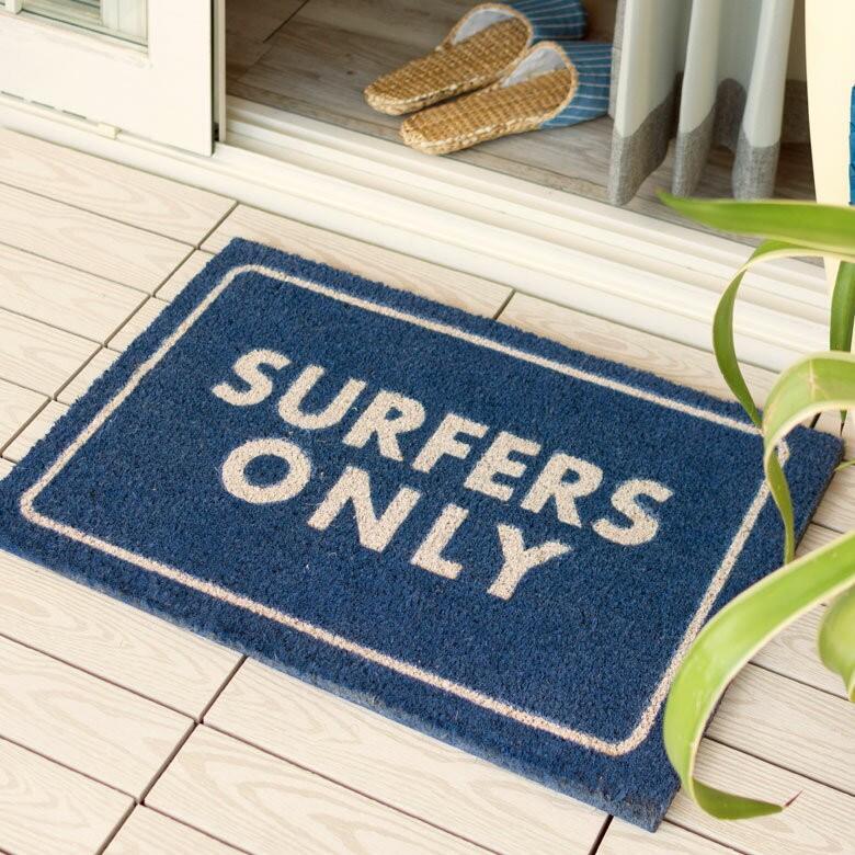 コイヤーマット 玄関マット ドアマット 室外 SURFERSONRY エントランス テラス デッキ 勝手口 泥落とし 雪 ココナッツ ココヤシ おしゃれ 32126 | ブランド登録なし | 02