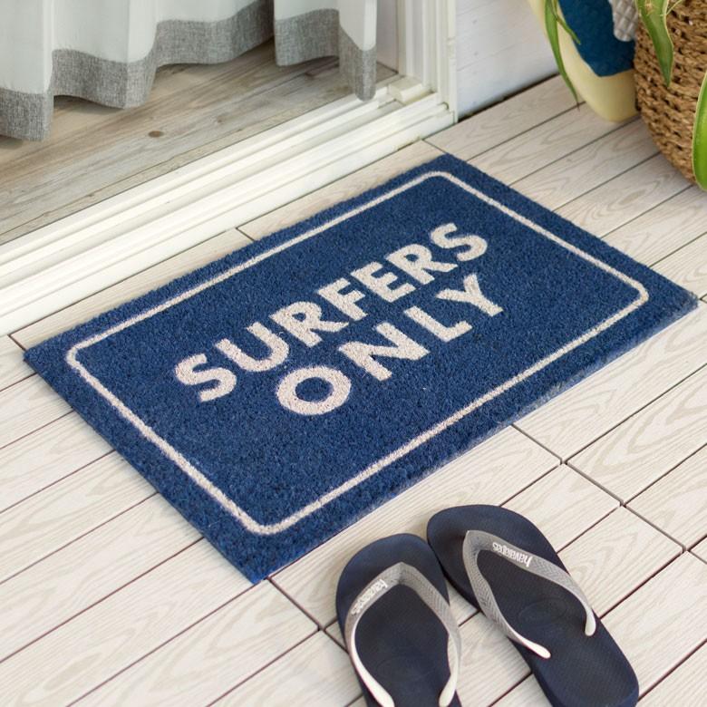 コイヤーマット 玄関マット ドアマット 室外 SURFERSONRY エントランス テラス デッキ 勝手口 泥落とし 雪 ココナッツ ココヤシ おしゃれ 32126 | ブランド登録なし | 07