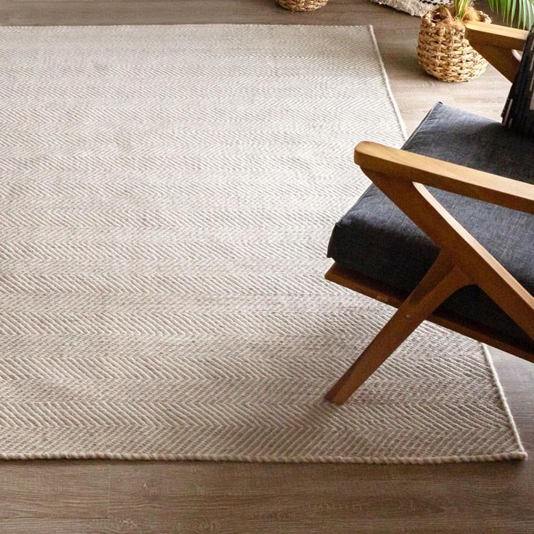 ラグ ラグマット 約140×200cm インド製 コットン ブラック ホワイト モノトーン シェブロン ボーダー ストライプ ジグザグ 北欧 インテリア おしゃれ 34412-be | ブランド登録なし | 10