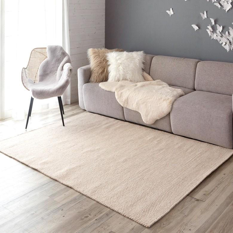 ラグ ラグマット 約140×200cm インド製 コットン ブラック ホワイト モノトーン シェブロン ボーダー ストライプ ジグザグ 北欧 インテリア おしゃれ 34412-be | ブランド登録なし | 05