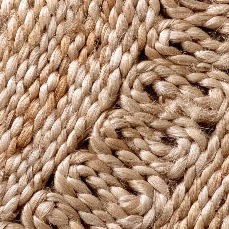 ジュートラグ  円形 ラウンド 約90×90cm 麻 天然素材 ラグ 敷物 ひんやり 夏 和 和モダン インテリア 涼しい おしゃれ マット 34413 | ELEMENTS（インテリア） | 10