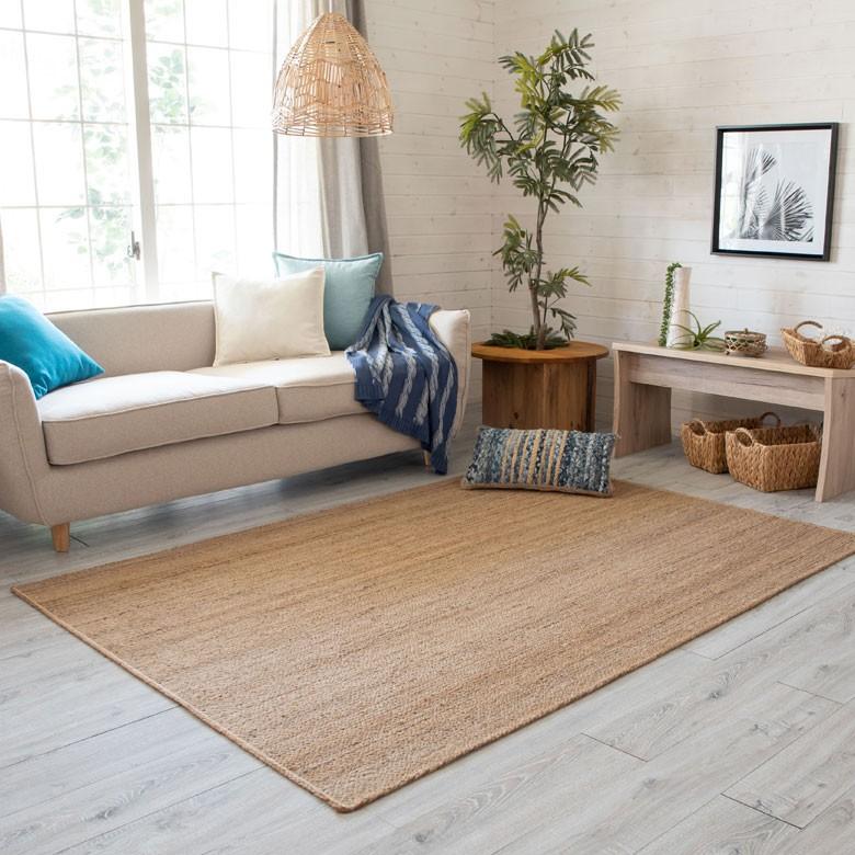 ジュートラグ 約140×200cm 麻 天然素材 ラグ 敷物 ひんやり 夏 和 和モダン インテリア 涼しい おしゃれ マット 34414 | ELEMENTS（インテリア） | 05