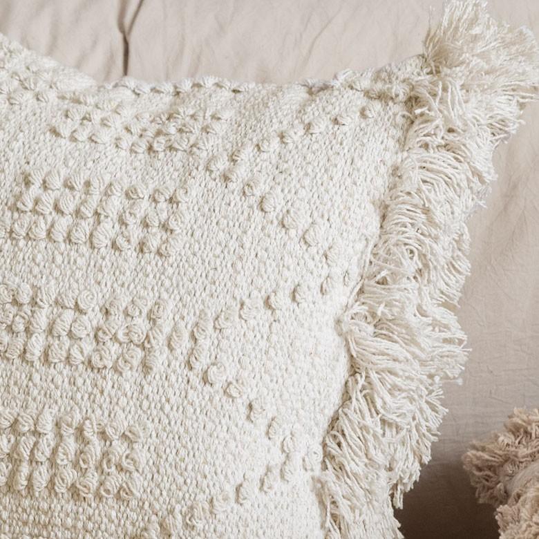 クッションカバー クッション ボヘミアン 45×45cm ホワイト アイボリー BOHO カバー おしゃれ お洒落 エスニック ボーホー 四角 34425 | ブランド登録なし | 06