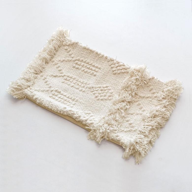 クッションカバー クッション ホワイト ボヘミアン 30×50cm アイボリー BOHO カバー おしゃれ お洒落 エスニック ボーホー 四角 34426 | ブランド登録なし | 09