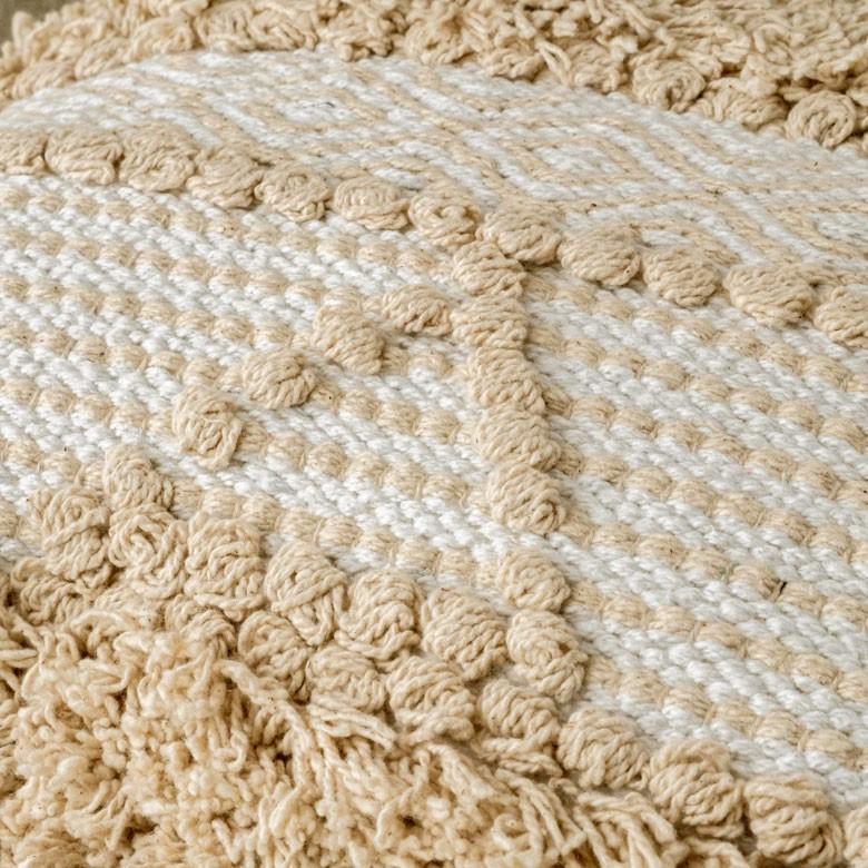 クッションカバー クッション ナチュラル ボヘミアン 45×45cm ホワイト ベージュ BOHO  カバー おしゃれ お洒落 エスニック ボーホー 四角 34429 | ブランド登録なし | 01