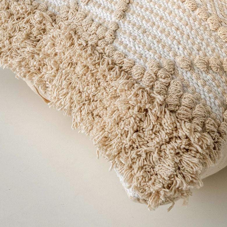 クッションカバー クッション ナチュラル ボヘミアン 45×45cm ホワイト ベージュ BOHO  カバー おしゃれ お洒落 エスニック ボーホー 四角 34429 | ブランド登録なし | 02