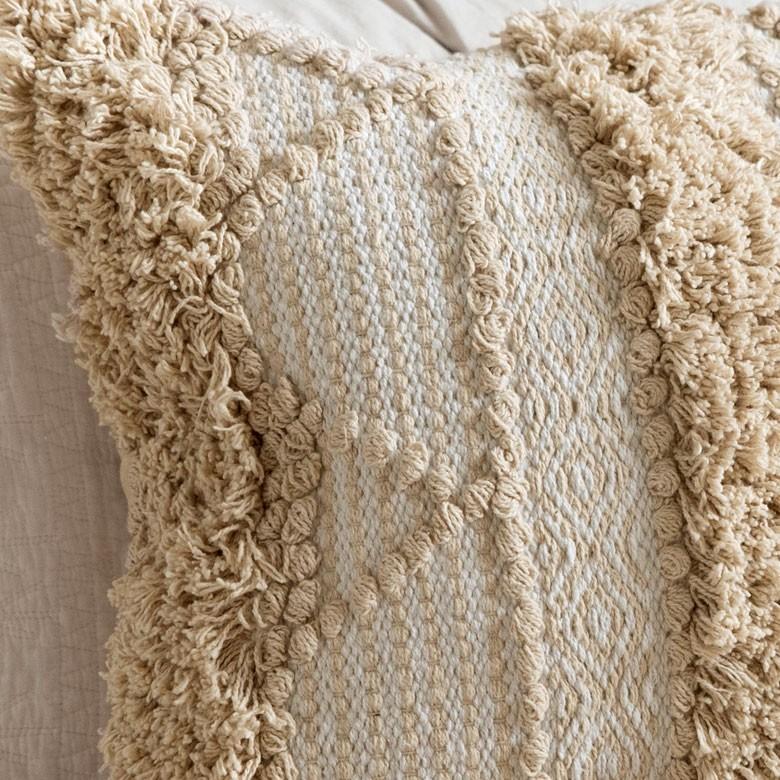 クッションカバー クッション ナチュラル ボヘミアン 45×45cm ホワイト ベージュ BOHO  カバー おしゃれ お洒落 エスニック ボーホー 四角 34429 | ブランド登録なし | 06