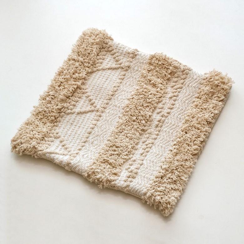 クッションカバー クッション ナチュラル ボヘミアン 45×45cm ホワイト ベージュ BOHO  カバー おしゃれ お洒落 エスニック ボーホー 四角 34429 | ブランド登録なし | 09
