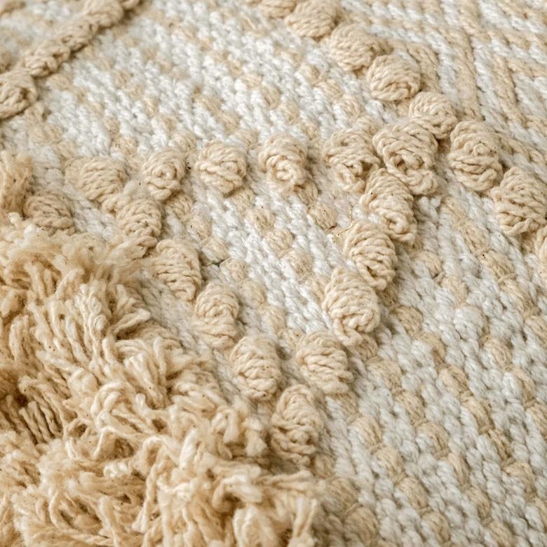 クッションカバー クッション ナチュラル ボヘミアン 30×50cm ホワイト ベージュ BOHO  カバー おしゃれ お洒落 エスニック ボーホー 四角 34430 | ブランド登録なし | 01