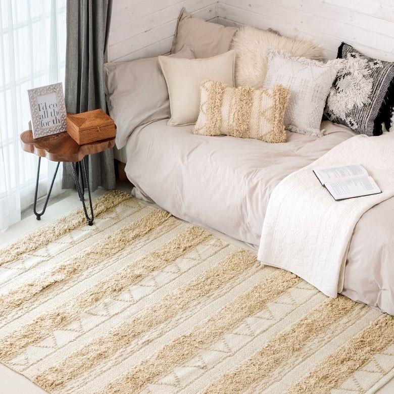 クッションカバー クッション ナチュラル ボヘミアン 30×50cm ホワイト ベージュ BOHO  カバー おしゃれ お洒落 エスニック ボーホー 四角 34430 | ブランド登録なし | 05