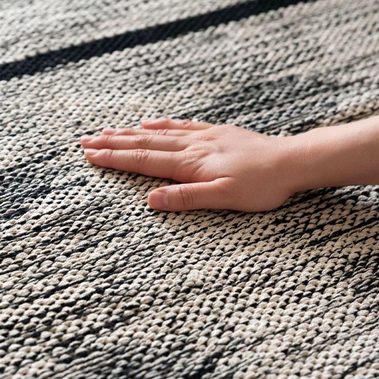 ラグ ラグマット オルテガ柄 ダークトーン 140×200cm BOHO カーペット 絨毯 じゅうたん おしゃれ エスニック ボーホー モノトーン  オールシーズン 34431 | ブランド登録なし | 11