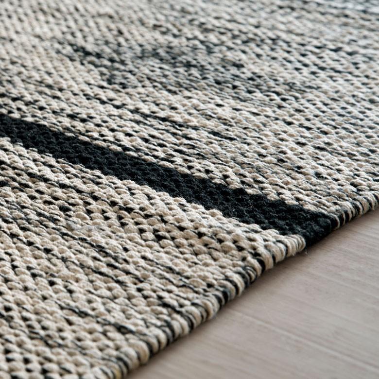 ラグ ラグマット オルテガ柄 ダークトーン 140×200cm BOHO カーペット 絨毯 じゅうたん おしゃれ エスニック ボーホー モノトーン  オールシーズン 34431 | ブランド登録なし | 04