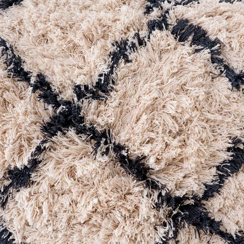 クッション プフ ボリューム クロス デザイン コットン 約 W 40 D 40 H 40 スツール オットマン プーフ アジアン家具 おしゃれ 天然素材 ナチュラル 34433 | ELEMENTS（インテリア） | 01