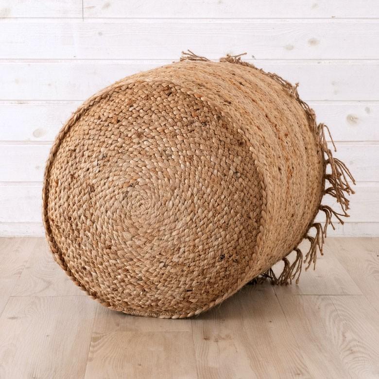 クッション プフ ジュート フリンジ 約 W 40 D 40 H 45 スツール オットマン プーフ アジアン家具 モダン おしゃれ 天然素材 ナチュラル ベランピング 34434 | ELEMENTS（インテリア） | 11
