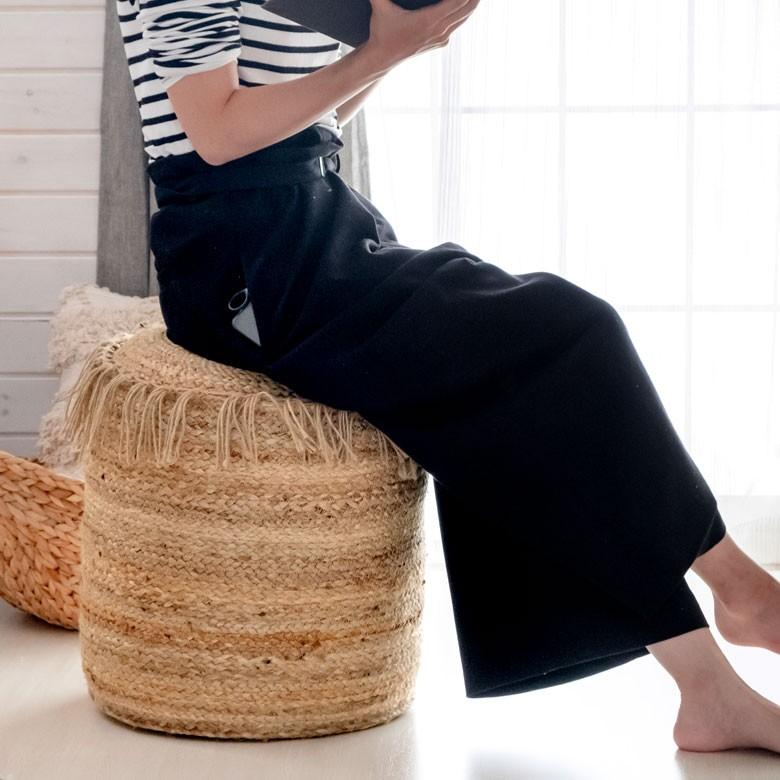 クッション プフ ジュート フリンジ 約 W 40 D 40 H 45 スツール オットマン プーフ アジアン家具 モダン おしゃれ 天然素材 ナチュラル ベランピング 34434 | ELEMENTS（インテリア） | 02