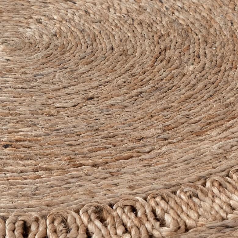ジュートラグ  円形 ラウンド 約 W 125cm D 125cm D 2cm 麻 天然素材 ラグ 敷物 ひんやり 夏 和 和モダン インテリア 涼しい おしゃれ マット 34435 | ELEMENTS（インテリア） | 11