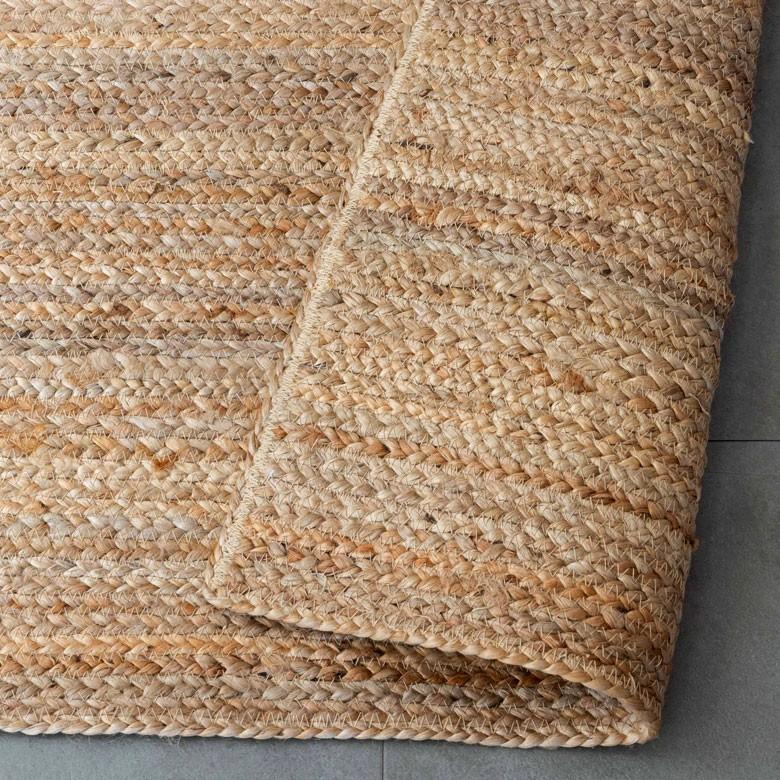 ジュートラグ  スクエア 長方形 約 W 100cm D 140cm D 2cm 麻 天然素材 ラグ 敷物 ひんやり 夏 和 和モダン インテリア 涼しい おしゃれ マット 34437 | ELEMENTS（インテリア） | 09