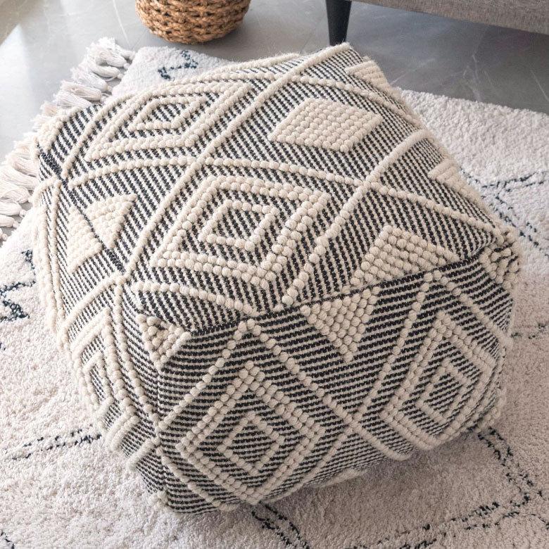 ELEMENTS プフ クッション スツール raha 座いす ビーズクッション