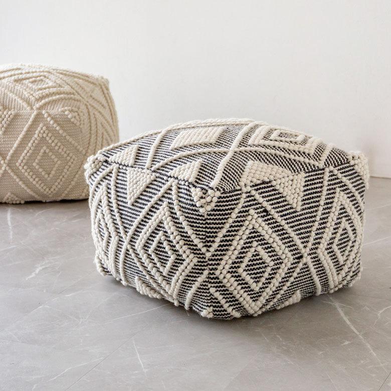 ELEMENTS プフ クッション スツール raha 座いす ビーズクッション